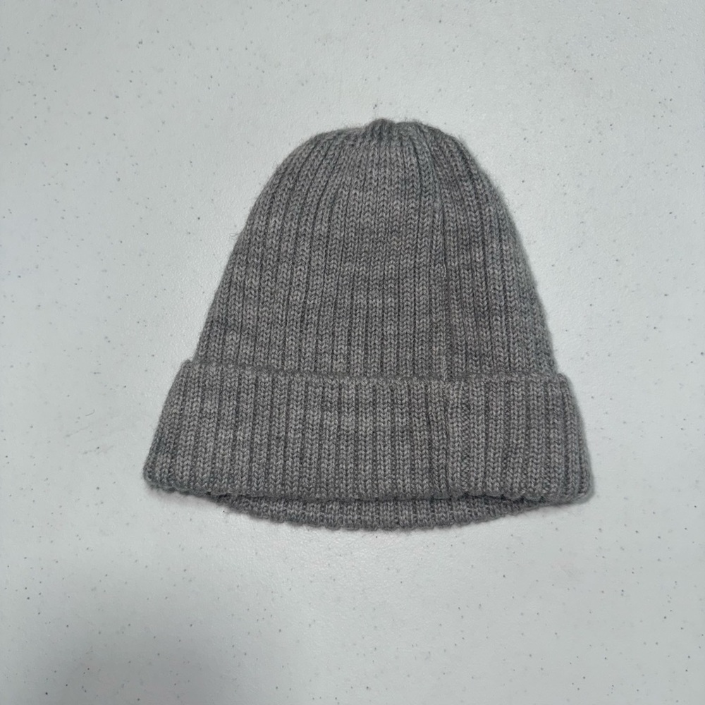 H&M Charcoal Ribbed Beanie